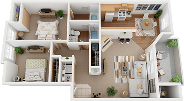 wyeast pointe 2 bedroom floor plan gold