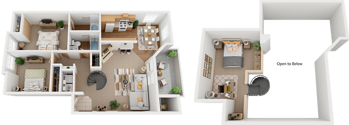 wyeast pointe 2 bedroom loft floor plan