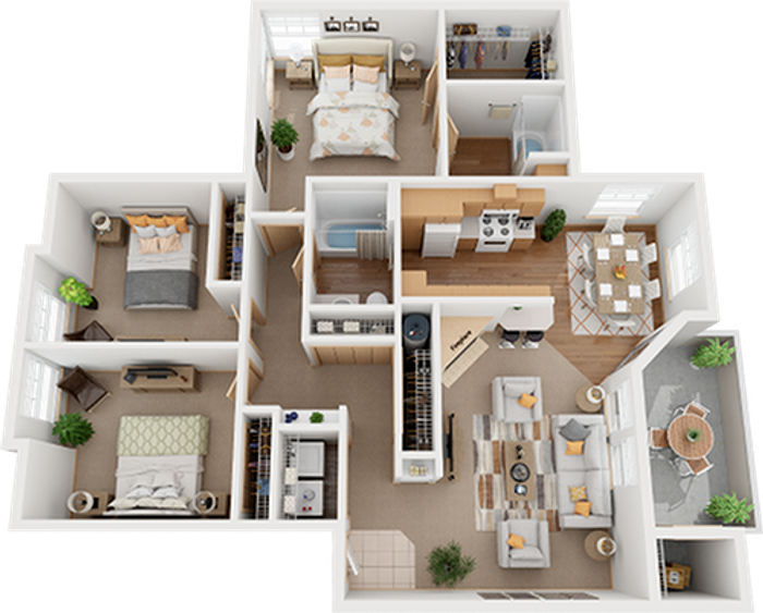 wyeast pointe 3 bedroom floor plan