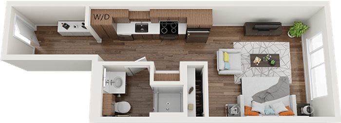the fifty at division st johns studio apartment