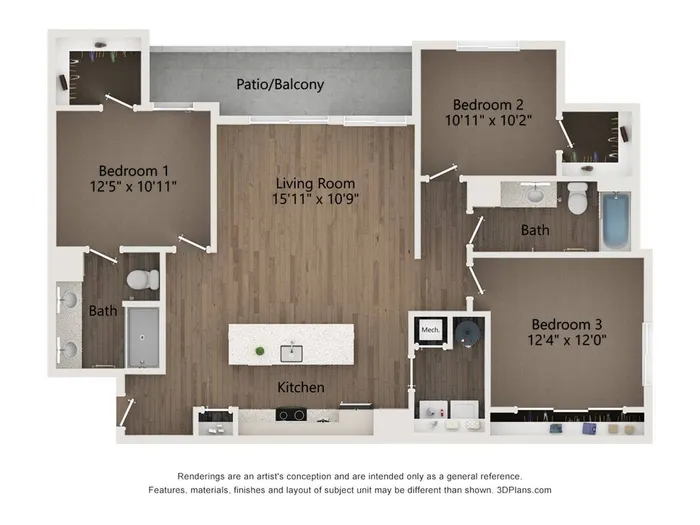 steel three bedroom apartment queen creek az