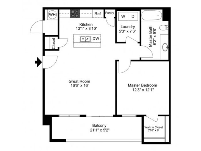 2D cobalt floor plan