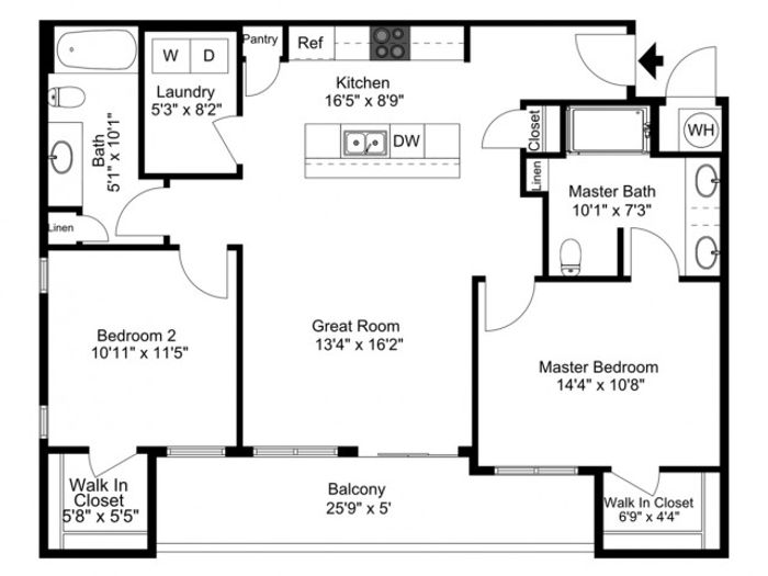 2d sapphire floor plan