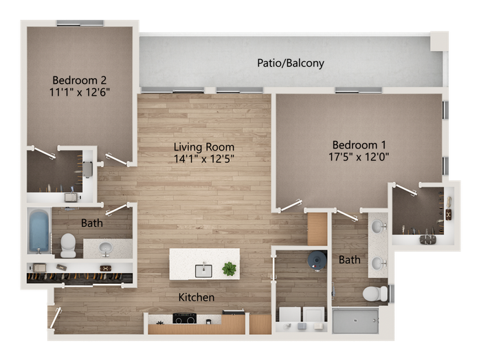 oxford two bedroom apartment goodyear az