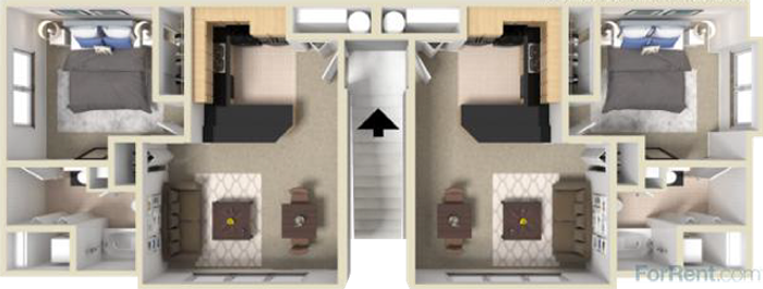 Bronze 3D Floor Plan