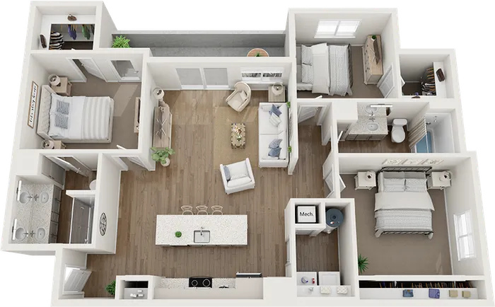 acero queen creek three bedroom apartment