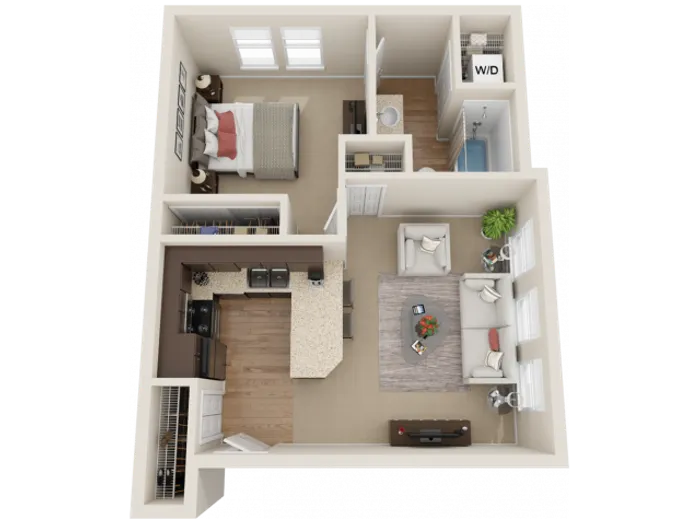 bronze 3d floor plan