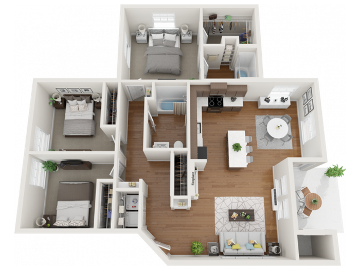 furnished steel floor plans