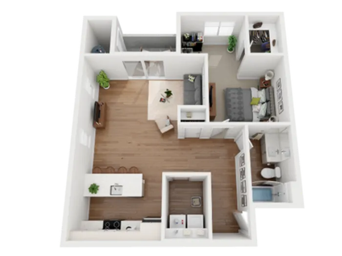 caspian floor plan 3d