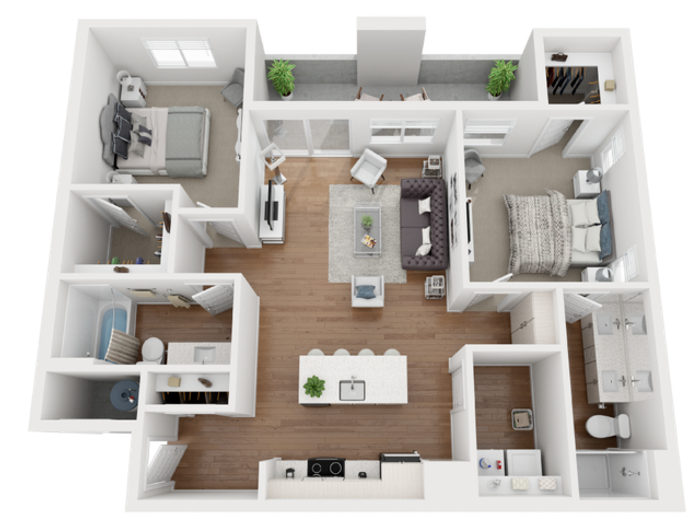 oxford floor plan 3d