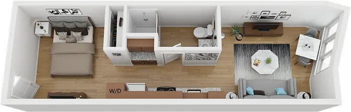 burnside studio apartment