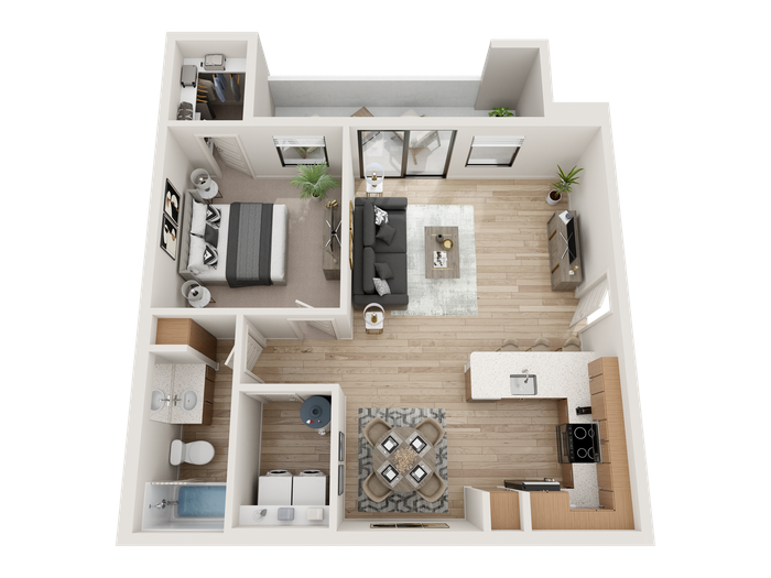 acero on roosevelt one bedroom apartment