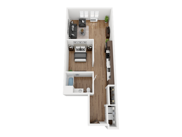 Hawthorne 26 - B3 floorplan - Steel