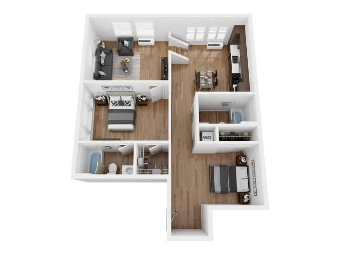 Hawthorne 26 - D1 Floorplan - Sauvie Island