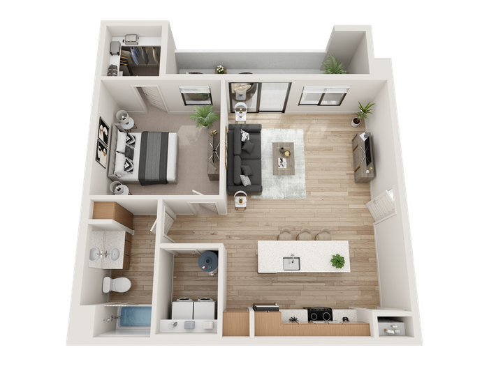 Acero Hawes Crossing - A2 Floorplan - Cobalt