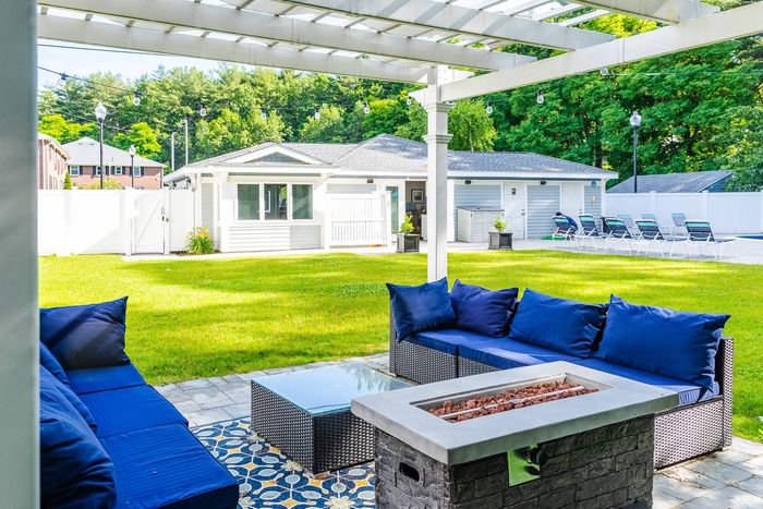 Relax poolside in our private cabanas featuring comfortable seating in the shade. Your personal oasis awaits. | Princeton Dover Apartments | Princeton Dover Apartments