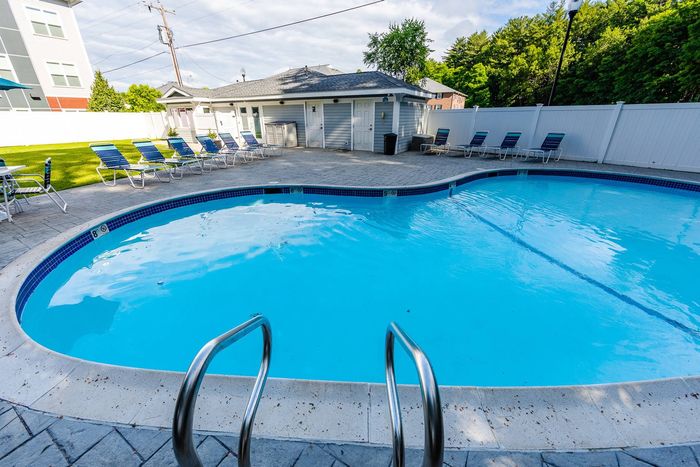 Our heated pool ensures comfortable swimming and water activities during every season of the year. | Princeton Dover Apartments | Princeton Dover Apartments