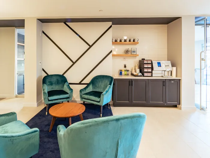 Start your morning right or grab a midday pick-me-up at the complimentary resident coffee station at our pet-friendly apartments in Bedford, NH. | The Chandler | Apartment in,Bedford NH