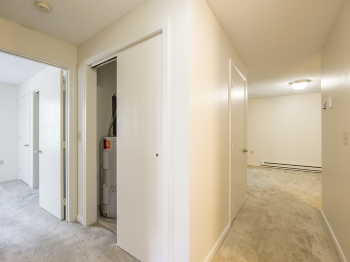 Utility room and hallway | Princeton Place | Apartment For Rent Worcester MA