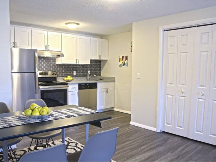 This contemporary kitchen features clean lines, functional layout, and quality finishes for efficient meal preparation. | Princeton Dover Apartments |
