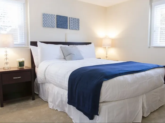 Your spacious primary bedroom offers comfortable proportions with space for all your furniture and personal items. | Princeton Dover Apartments |