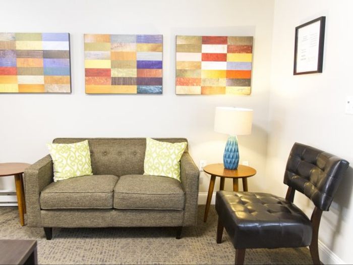The well-proportioned living room offers versatile space for relaxation, entertainment, and personal expression. | Princeton Dover Apartments | Apartment in Dover, NH