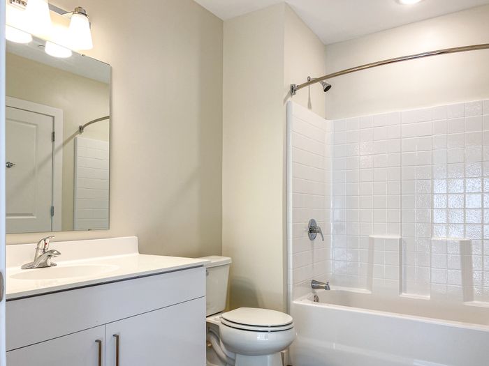 Your bathroom ensuite with main bedroom provides private sanctuary with direct access from your sleeping area. | Princeton Dover Apartments |