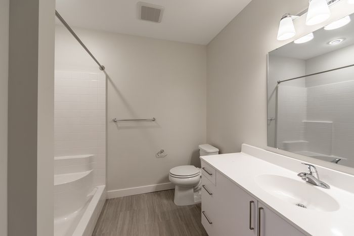 Your bathroom ensuite with main bedroom provides private sanctuary with direct access from your sleeping area. | Princeton Dover Apartments | Princeton Dover Apartments