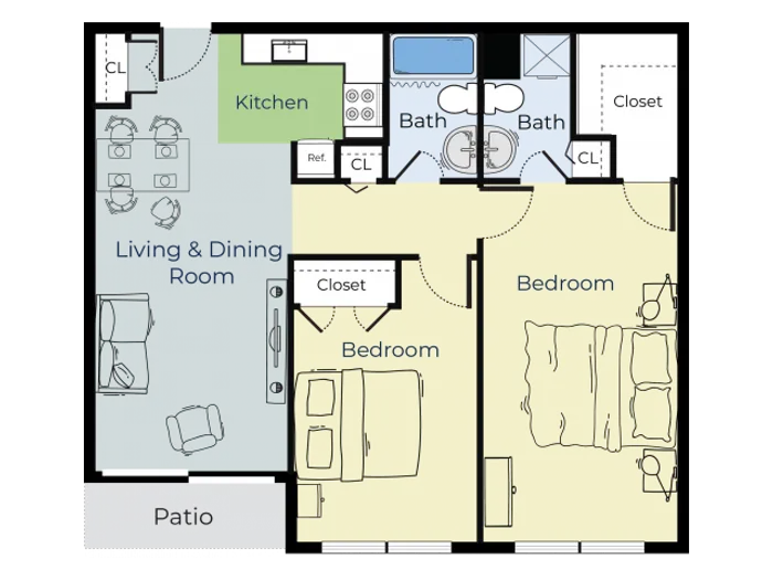 Sycamore | Two Bedroom