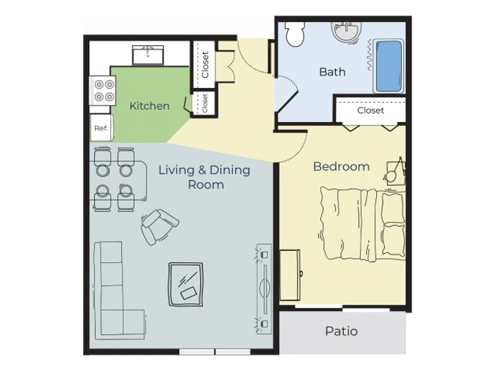 Elm | One Bedroom