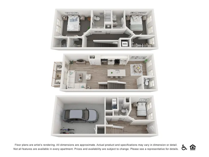 3br 3.5 bath townhome
