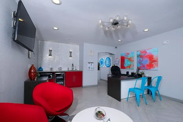 Leasing office interior