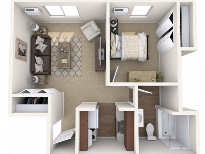 1 bedroom Junior