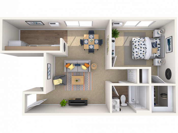 Large 1 Bedroom