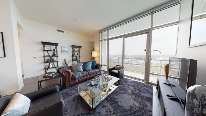 Access to large private balcony
