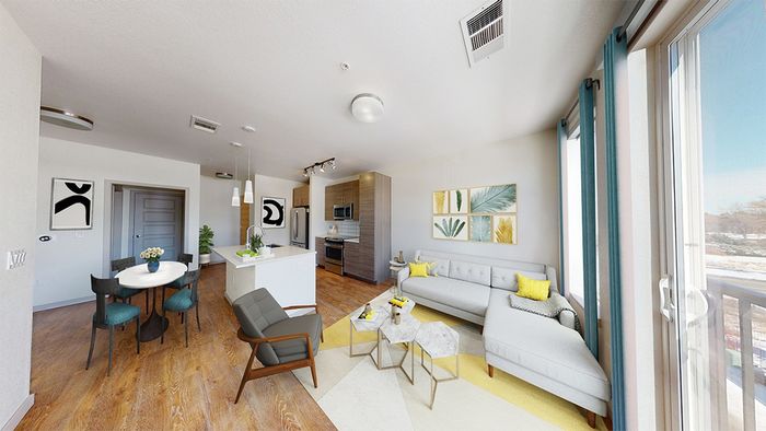 Open concept home flooded with natural light