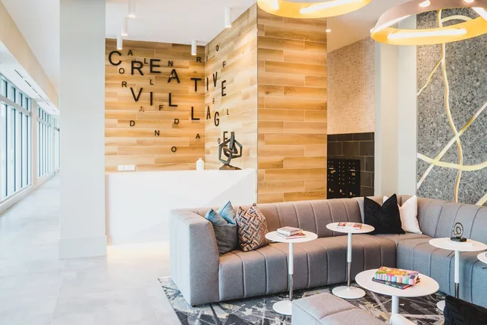 Co-WorkingModera Creative Village Space with Multiple Seating Areas