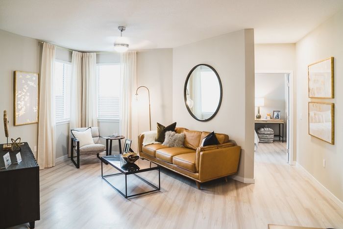Thoughtfully Designed Living Room | Modera Creative Village | Orlando Apartments for Rent