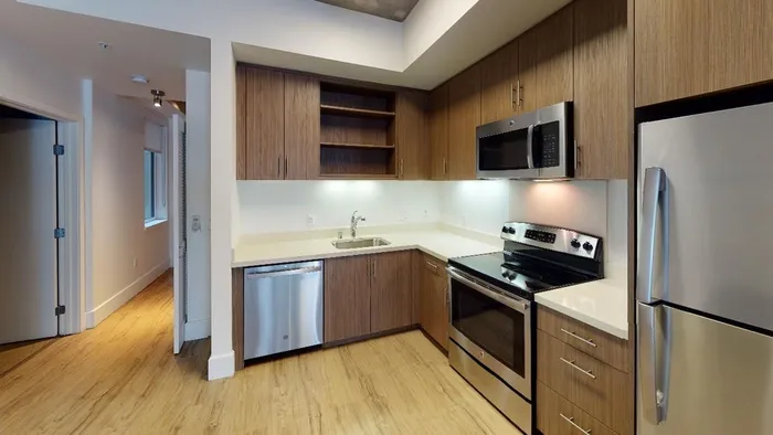 Image of kitchen and hallway