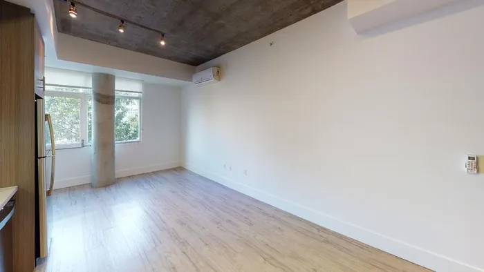 Image of large windows and dining area