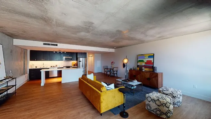 Concrete Ceilings or Accent Walls in Some Homes*  at Modera Rincon Hill apartments.