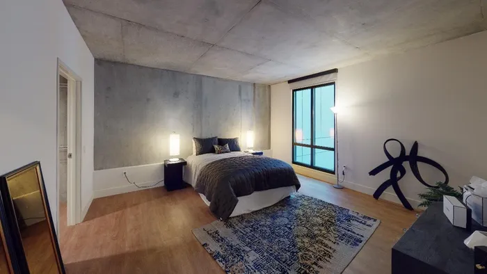 Floor-to-Ceiling Windows Featuring Expansive Views*  at Modera Rincon Hill apartments.