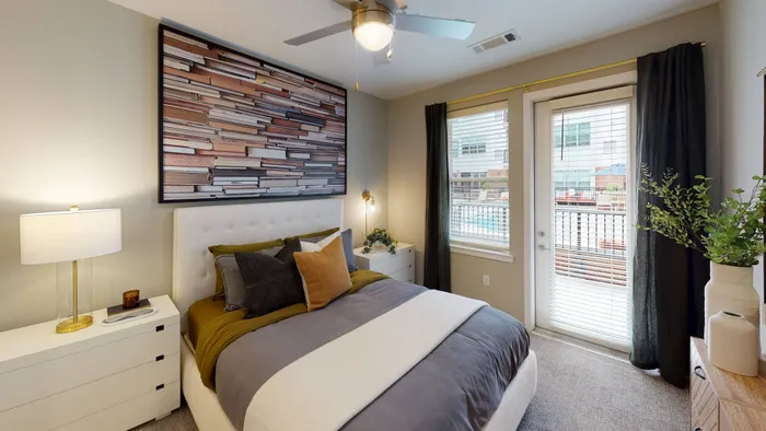 Image of bedroom with private balcony