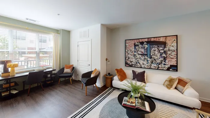 Image of living room with large windows