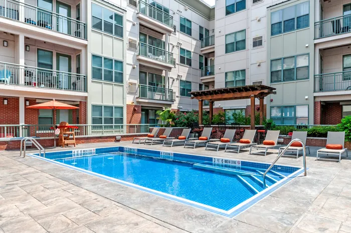 Take a dip in the heated resort-inspired pool
