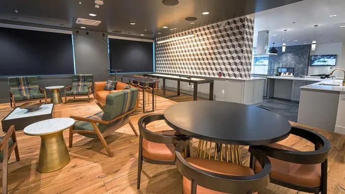 Resident lounge with ample social seating