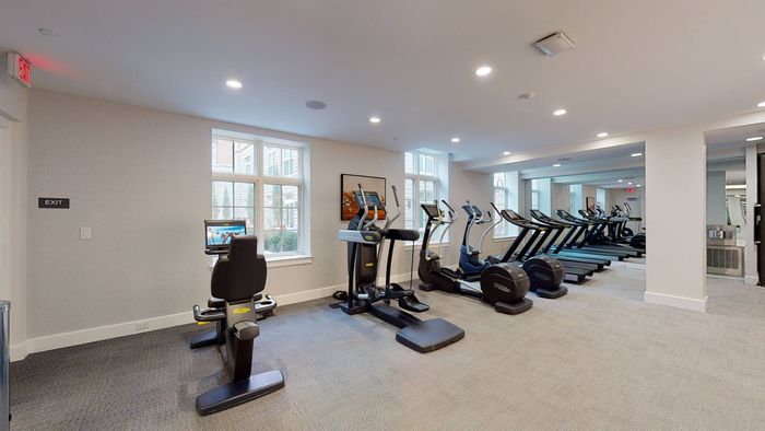 Fitness center with cardio and free weights
