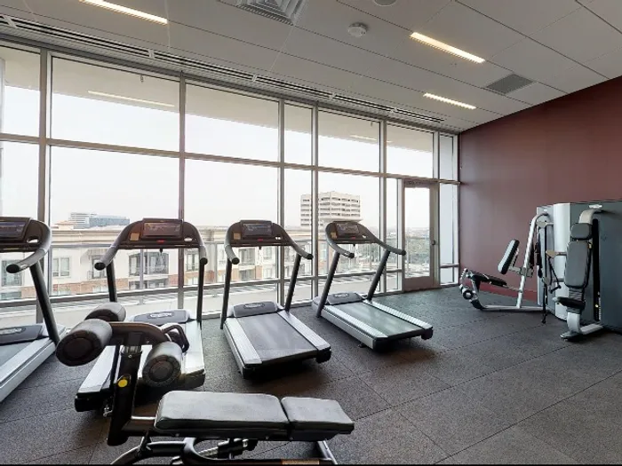 Fitness center with cardio and free weights