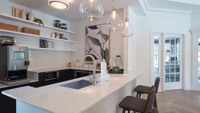 Clubroom Kitchen with Coffee Bar