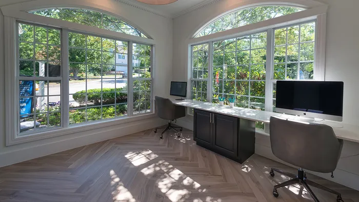 Well Lit Business Center with Apple Computers
